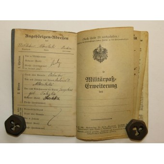 WW1 tyska soldater lönebok Militärpaß. Espenlaub militaria